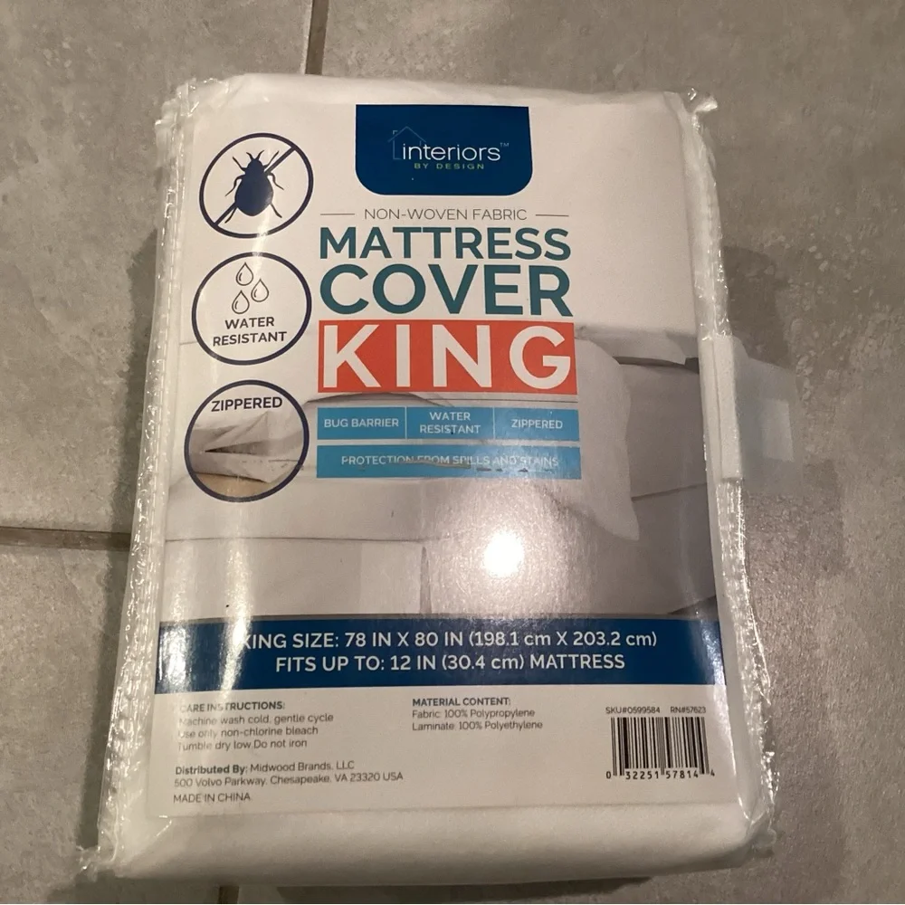 Interiors By Design Non-Woven Fabric Mattress Cover King